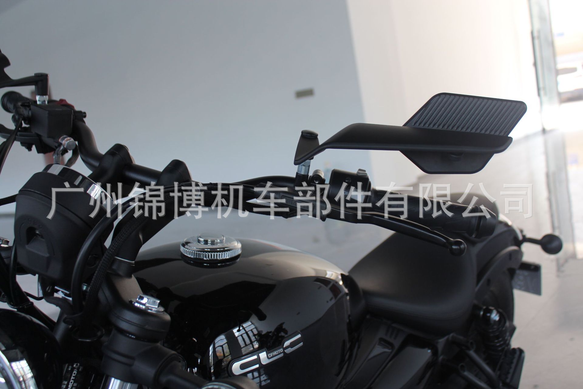 Motorcycle electric vehicle modified new large field of view fixed wind wing rearview mirror aluminum alloy universal blade reflector
