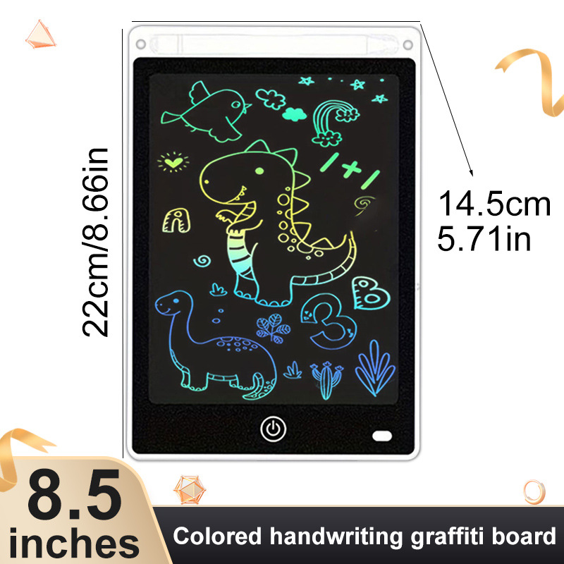 8.5 Pulgada LCD LCD tablero de escritura tablero de dibujo para niños graffiti tablero negro claro tablero electrónico de escritura a color