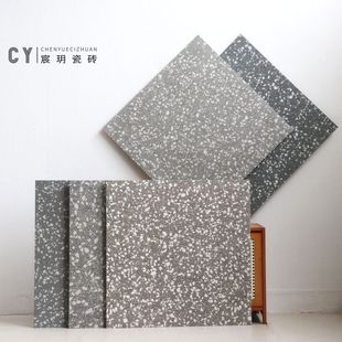 Grey antique terrazzo tiles 600x 600 living room dining room floor tiles non-slip dining room kitchen floor tiles