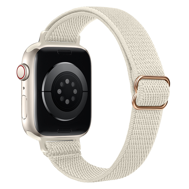 Aplicable para AppleWatch correa iWatch7 Apple cintura elástica nylon correa de pulsera ajustable ligera