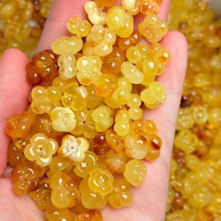 [Natural Raw Amber Beeswax] Russian Beeswax Osmanthus Wax Full Carving Fine Accessories Essential