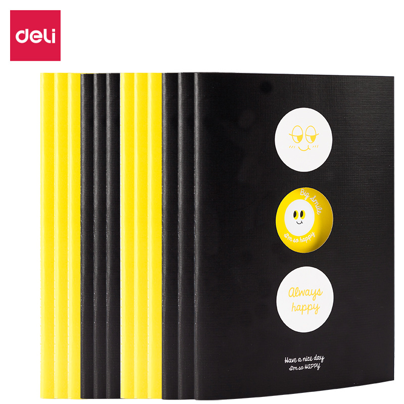 Deli FA560 Smiling Series A5/60 Student Stitch Soft Copy Classroom Exercise Book Chronicle Diary Notebook