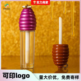 厂家直销挂钩蜂巢盖带孔液体唇彩瓶修容遮瑕糖果唇釉管化妆品包材