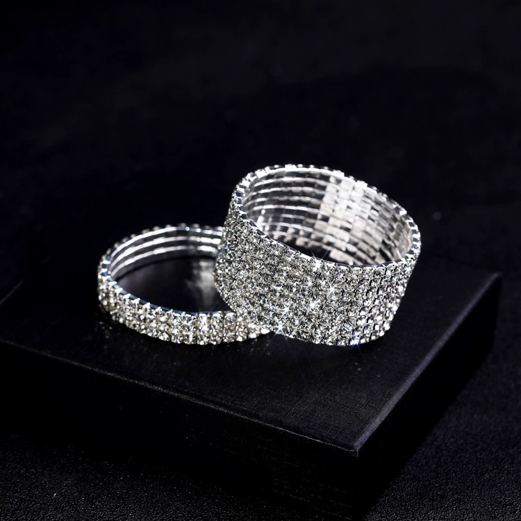 (Кросс-бордер торговля), модные бусины жемчужные bracelet, эластичное украшение, аксессуар, индивидуальный пошив, европейский стиль, инкрустирован алмазами