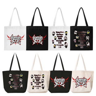 Straykid2025 Cartoon Skzoo Doll Birthday Digital Tote Bag Horizontal Canvas Satchel Shoulder Bag