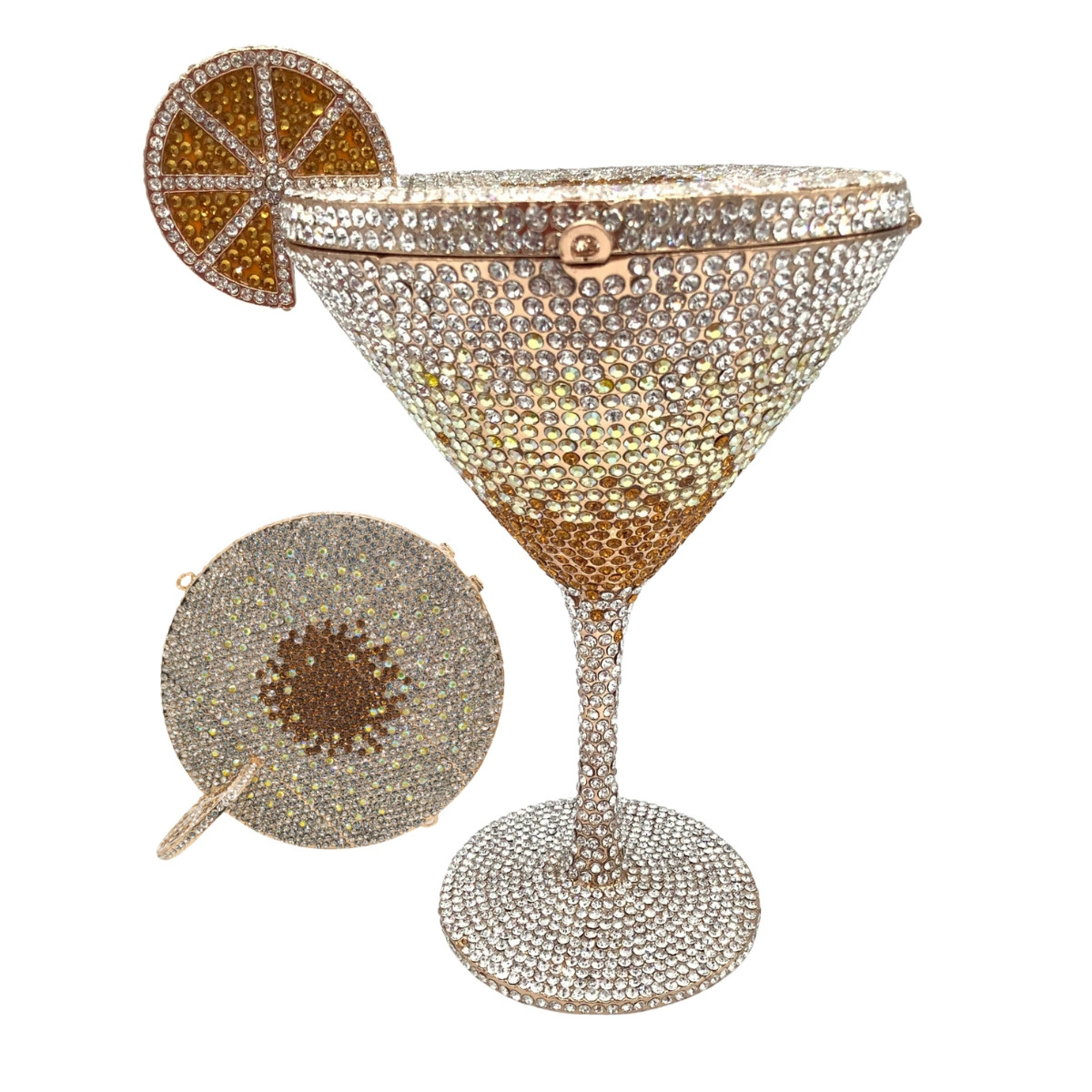 Стеклянная сумка Martini Crystal Cocktail Roulette Diamond Dinner Bag, новая бриллиантовая сумка для руки женщины
