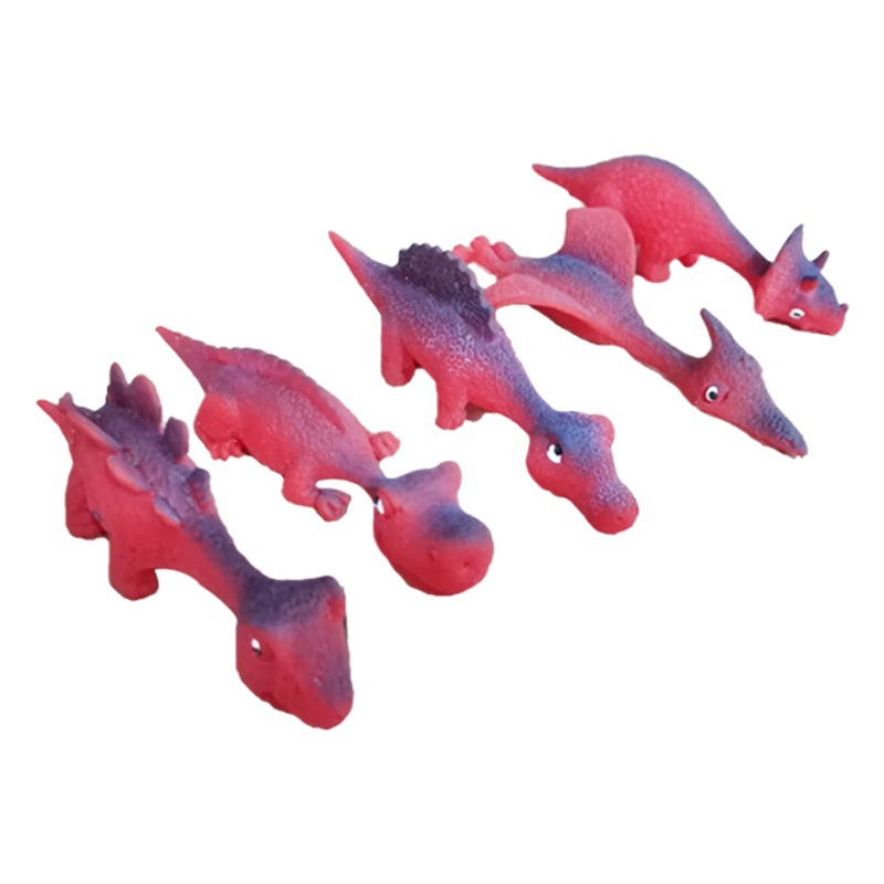 Nuevo exótico nuevo dinosaurio catapulta dedo dardos Lala diversión parodia stretch Yiwu puesto pequeños juguetes al por mayor