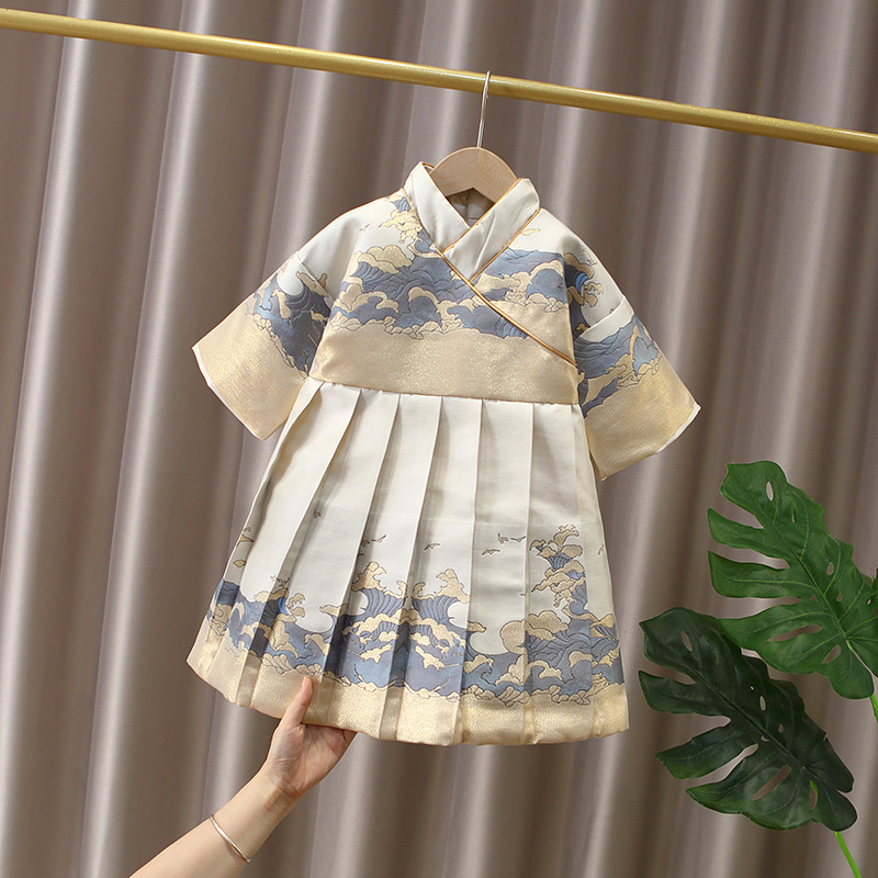 男童汉服冬季小少爷唐装宝宝古装明制锦衣卫古风儿童马面裙飞鱼服