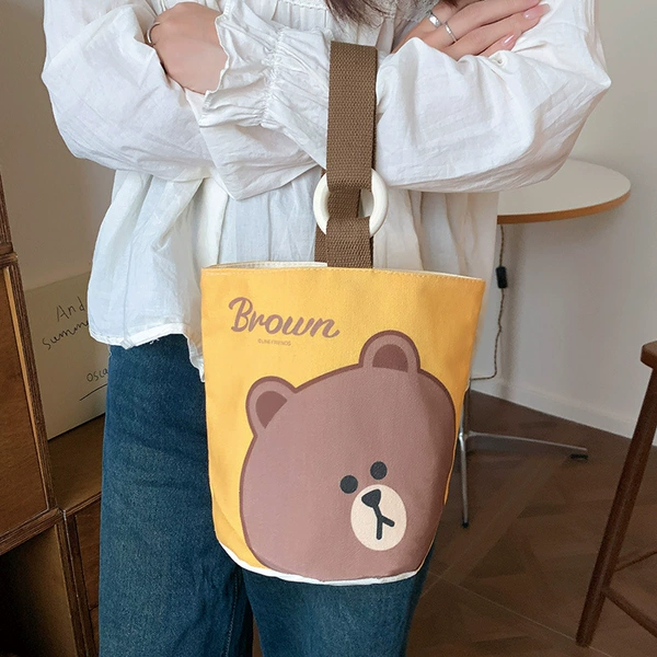 Brown Bear Style-Yellow Background