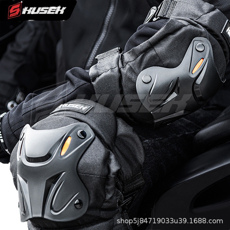 Coche eléctrico motocicleta rodilleras coderas montar cuatro estaciones a prueba de viento anti-caída anti-colisión caballero polainas montar motocicleta equipo de protección