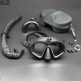 Professional Adult Snorkeling Mask Tempered Glass Mask Diving Mask Bracket Wet Breathing Set Swimming Equipment