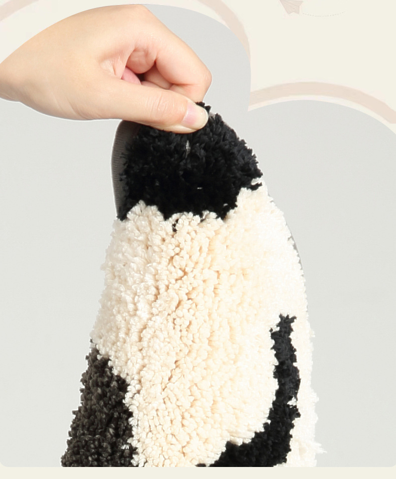Tapis de bain chat mignon absorbant antidérapant moelleux_voghion.com