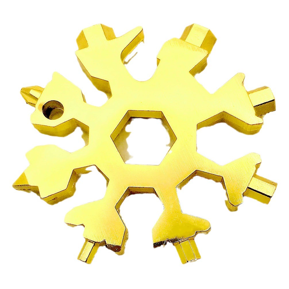 Фабрика оптовая снежинка гаечный ключ мини-отвертка Шестигранный восьмиугольный портативный снежинка 18 в одном инструментальная карта