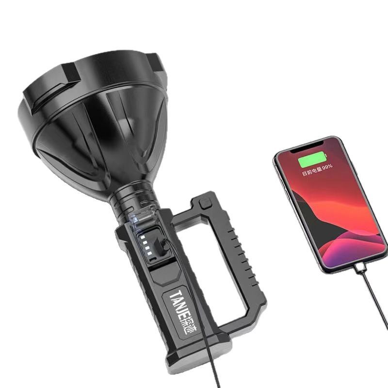 Explosión de linterna de luz al aire libre P70 detector LED multifuncional de emisión remota a prueba de agua carga de lámpara de mano transfronteriza.