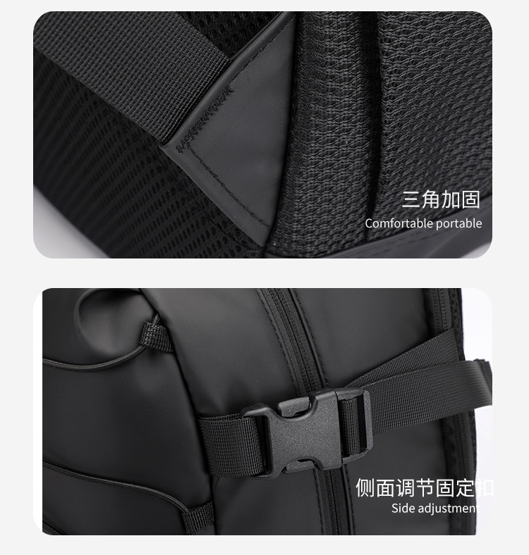 New men's large-capacity backpack, fashionable and simple business computer bag, casual college student travel schoolbag undefined