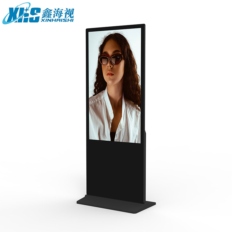 Fábrica de 32 / 43 pulgadas HD piso vertical máquina de publicidad LCD táctil pantalla vertical liberación remota pantalla grande