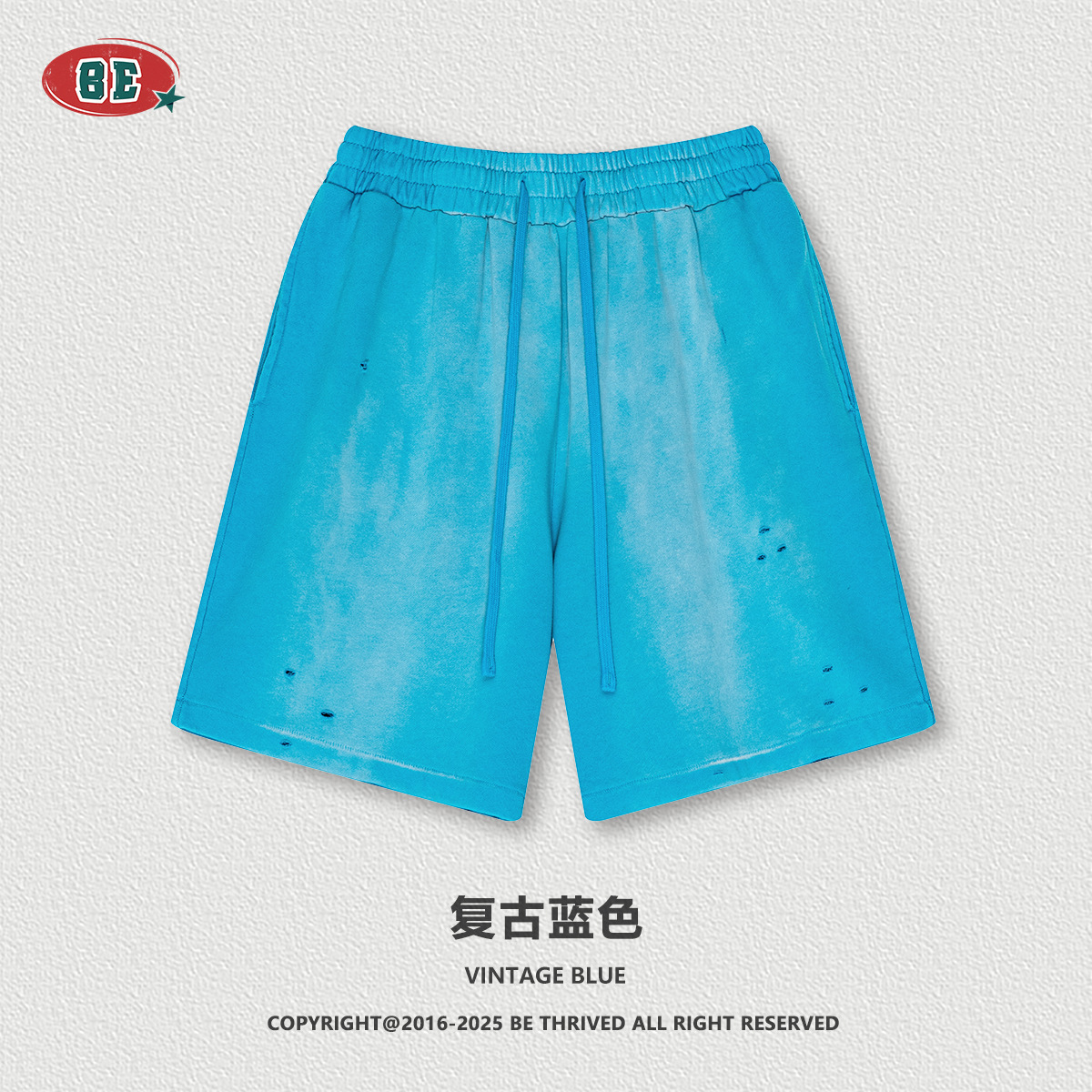 BE Men's Wear | 2025 Summer Europa y América Street FOG Color Shorts Pantalones cortos de cinco puntos de marca de moda suelta deportiva masculina