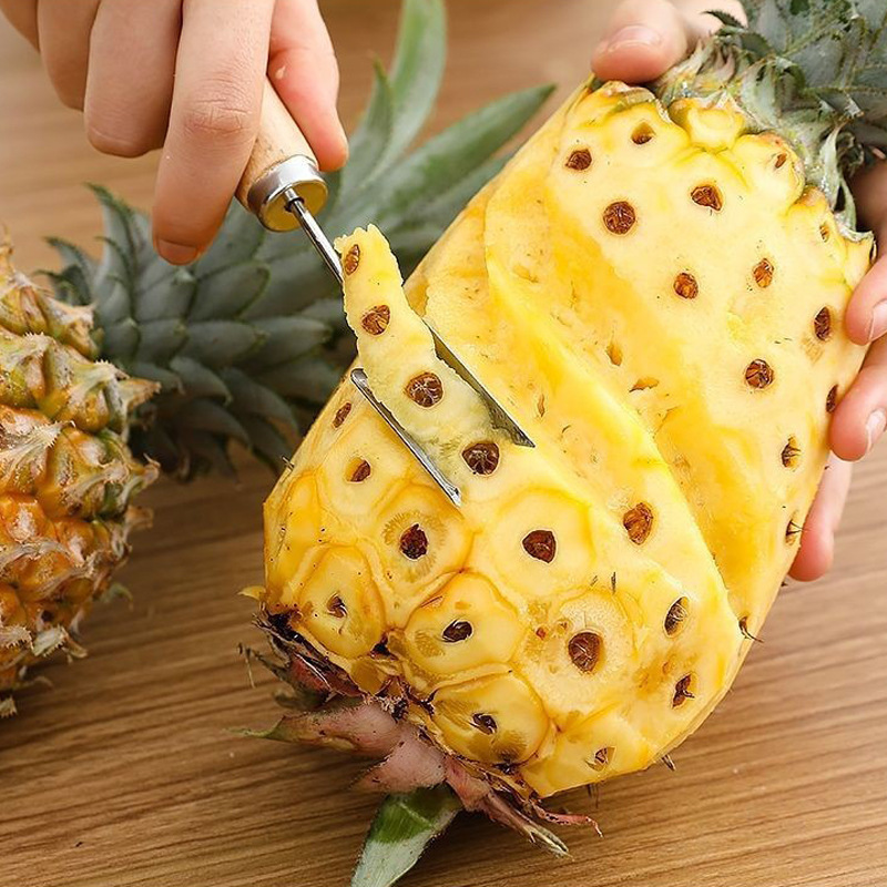 パイナップルナイフ、パイナップルの目抜き器、パイナップルクリップ、V字型シャベル、曲刃、皮むきナイフ、ステンレス製サトウキビナイフ、多機能|undefined