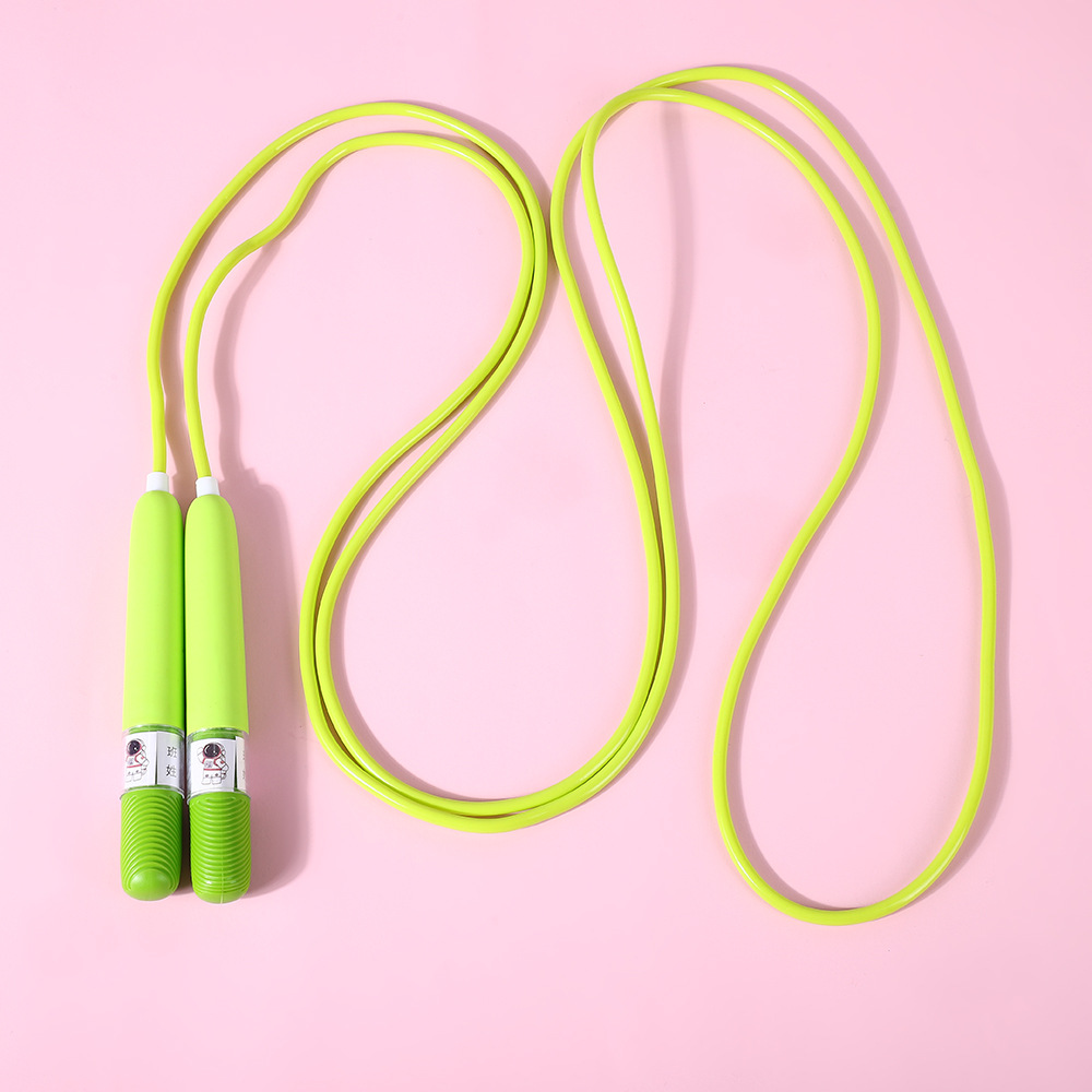 서명 가능한 PVC 레이싱 줄넘기 녹색