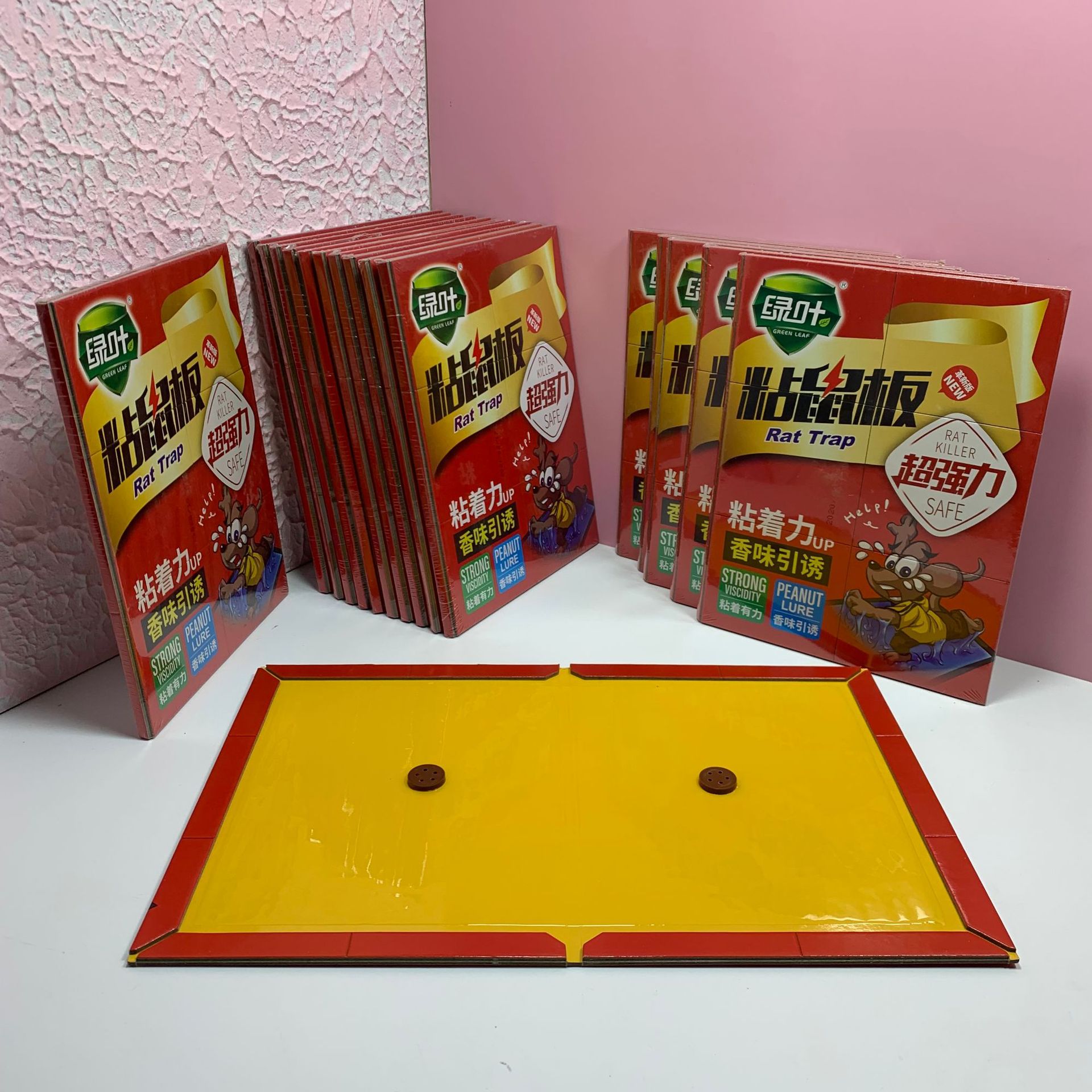 Manufacturer's spot GL02112 green leaf adhesive mouse board foldable mouse adhesive board mouse catching board mouse adhesive 30g glue