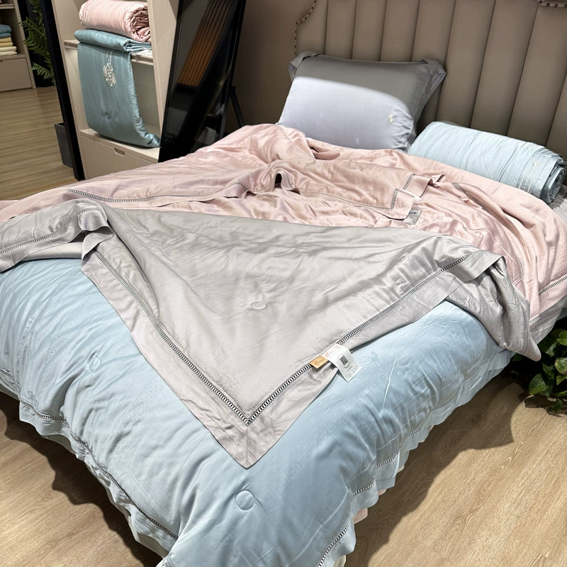 Торговый центр, 100 шт., лиоцелл, тенсель, шелк шелковицы, летнее прохладное одеяло, одеяло с кондиционером, летнее тонкое одеяло, можно стирать в машине, простое Pure & Y