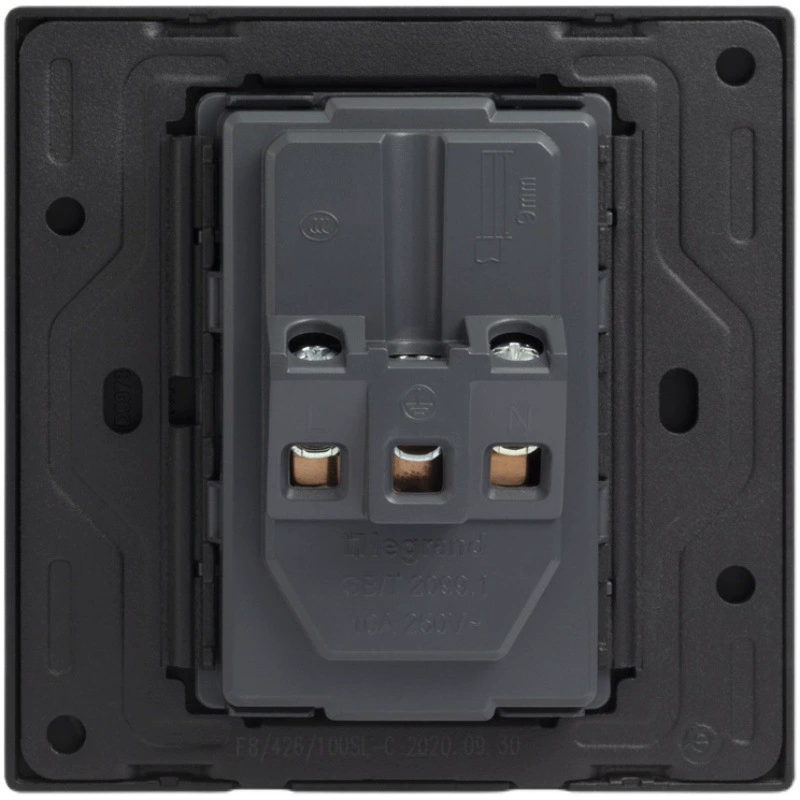 Rog Lawi Night Night Black Switch Socket Panel Welai Black Five -hole Two Three Plugs Wall House 86 Type 86