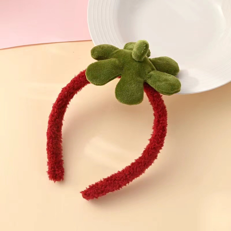 Felpa Rana diadema Otoño e Invierno Nuevo Oído banda de pelo lindo oso fresa cabeza accesorios al por mayor oso Internet celebridad diadema