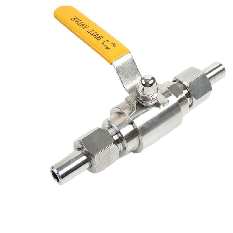 304/316不锈钢焊接式气源球阀Q21F/Q21SA-64P外螺纹活接对焊球阀