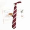Wine red and white strips A7143 145*7cm
