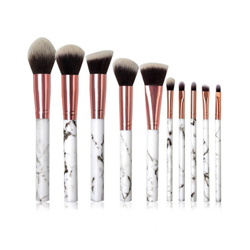 Manufacturer wholesale single blush brush loose powder brush marble makeup brush contour brush highlight brush single portable