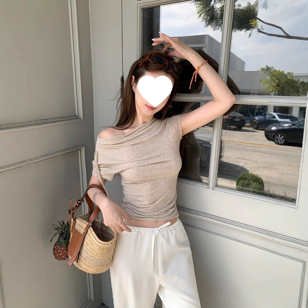 [Новые товары в 4.30, будьте первыми, чтобы купить] Летний практичный трехцветный льняной топ для похудения и хорошего кроя RT251355