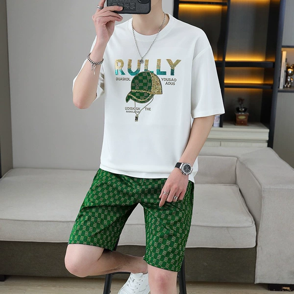 White set, T-shirt, shorts