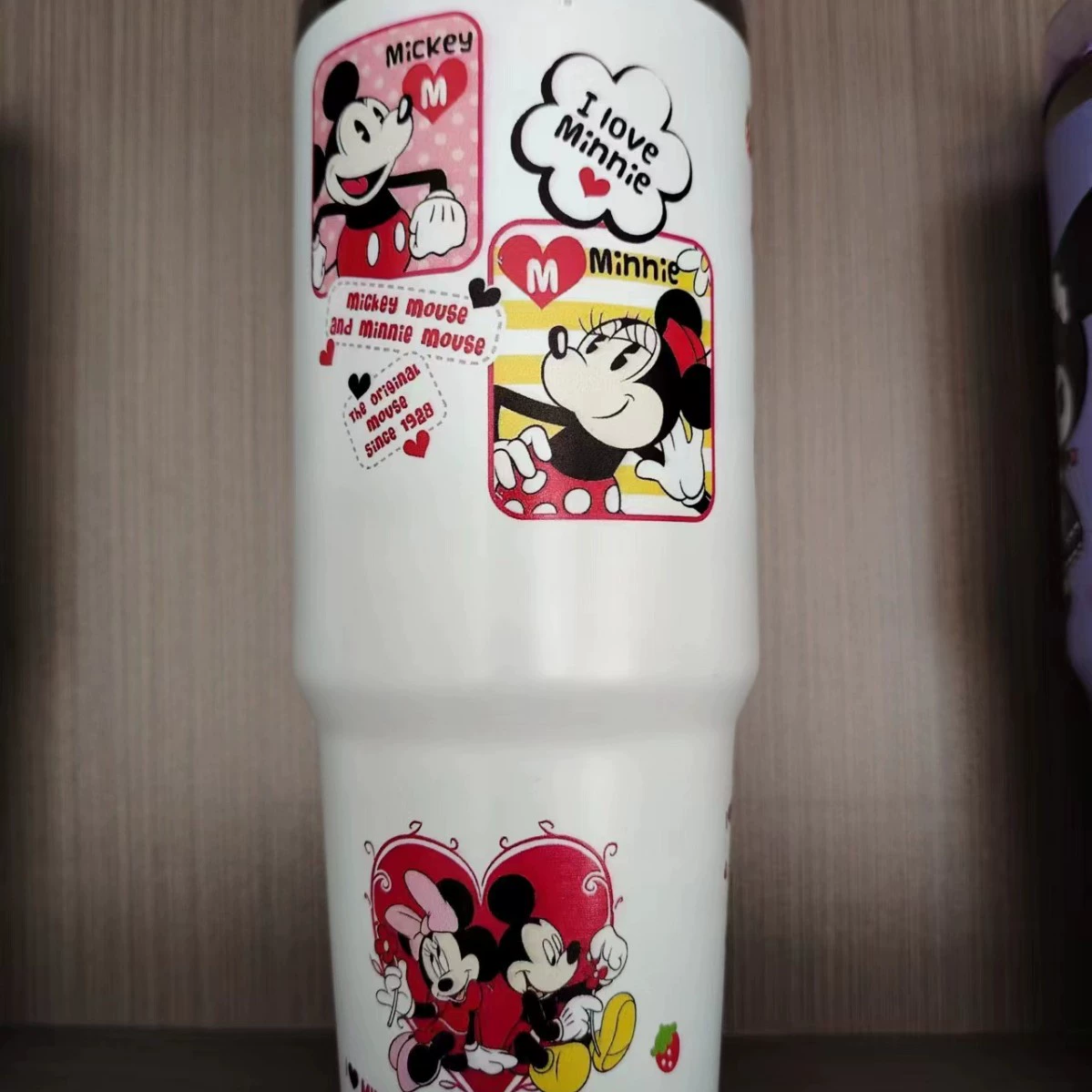 Термос-вакуум 30 oz с мультяшным рисунком, нержавеющая сталь AISI 304, двойные стенки