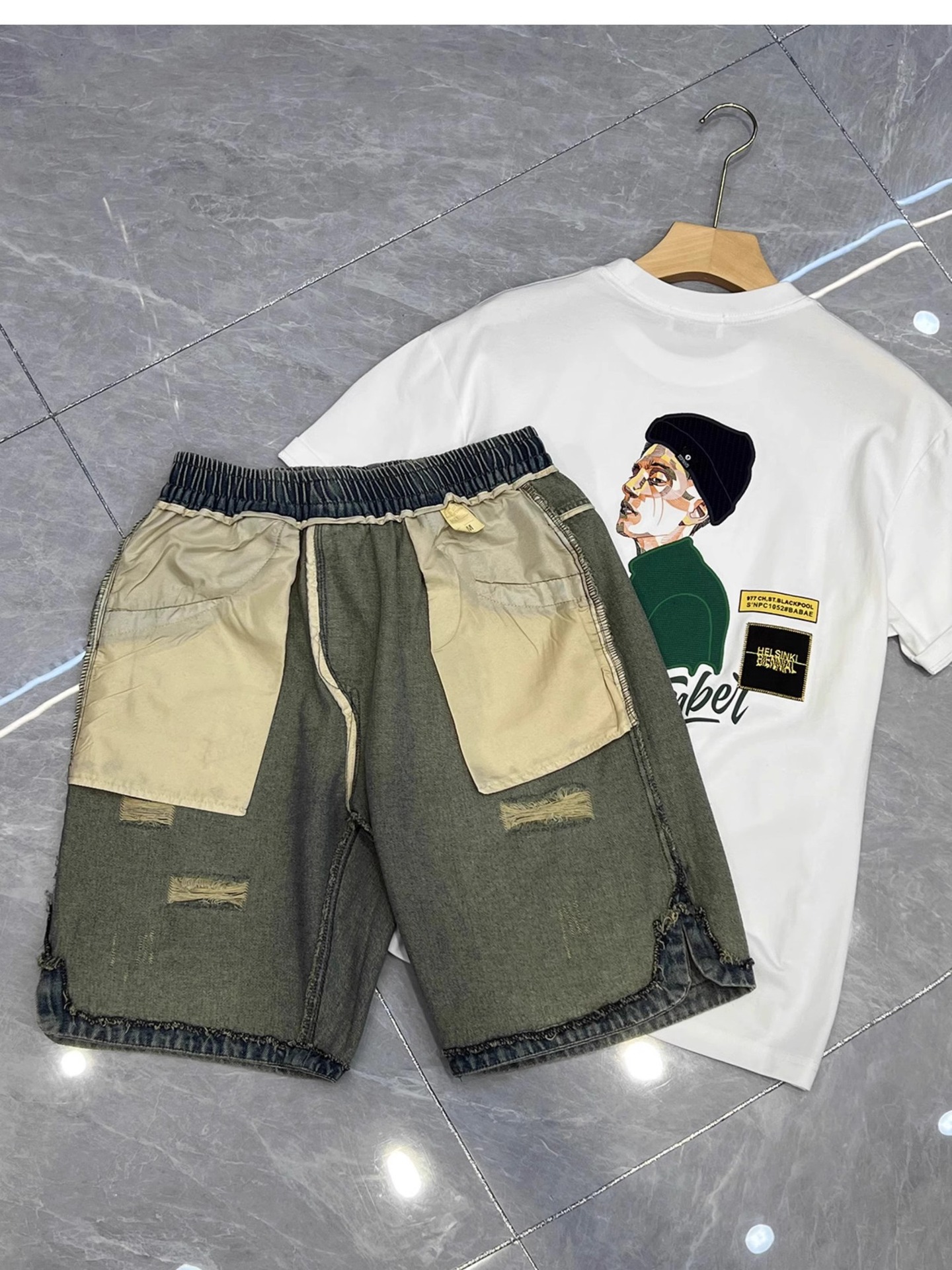 Herren Denim Shorts Im Retro Stil Für Den Sommer Modisch Locker_voghion.com