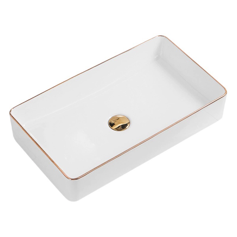 Скандинавский таз с умывальником с умывальником круглая бытовая керамическая раковина с умывальником Пномпень художественная раковина квадратная квартира