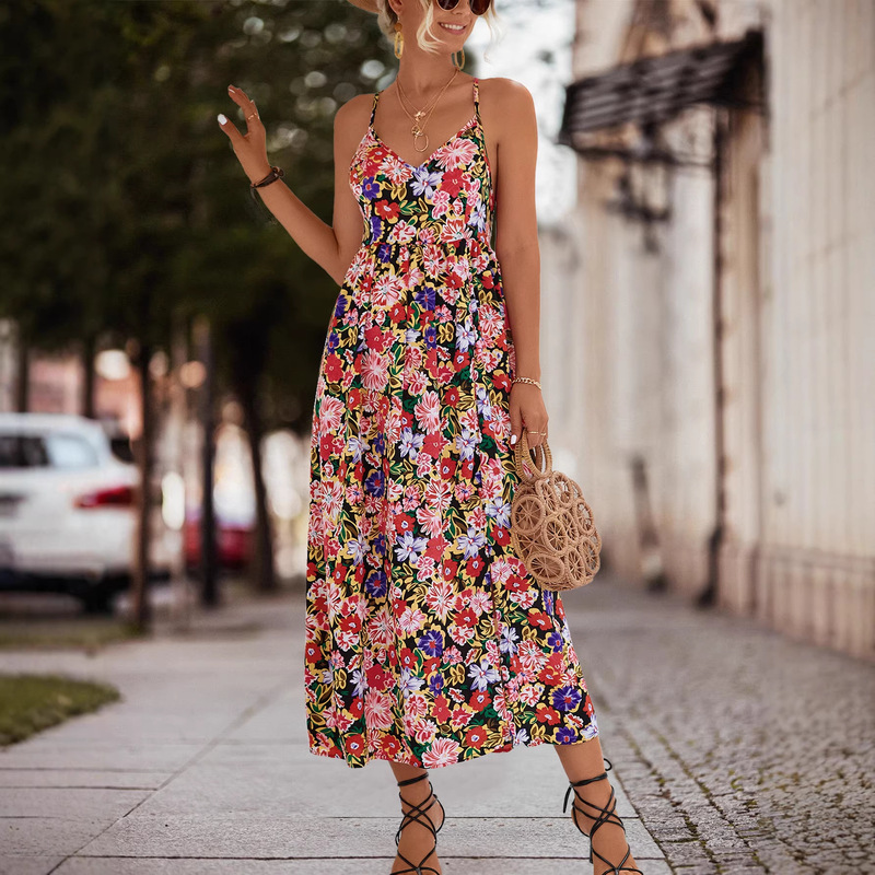 2026 Spring/Summer New Products Ebay Amazon Best-Selling Independent Site Hot-Selling Cross-Border Backless Slit Slip Dress
