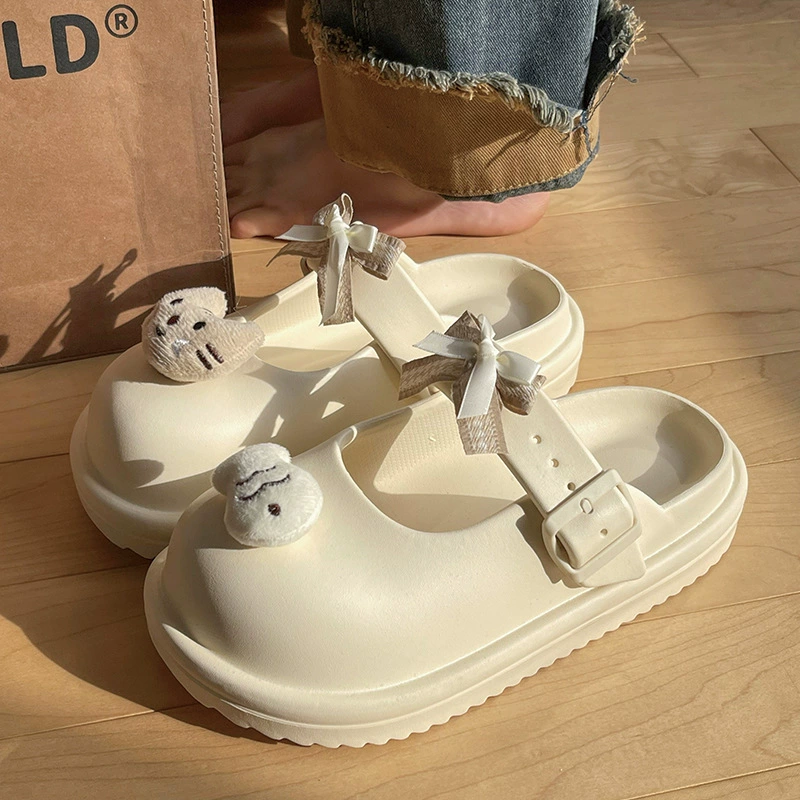 2025 новый стиль ручной работы кошки и рыбы сандалия тапочки женский летний интерьер нескользящая наружная обувь Birkenn мягкая подошва милый мультфильм