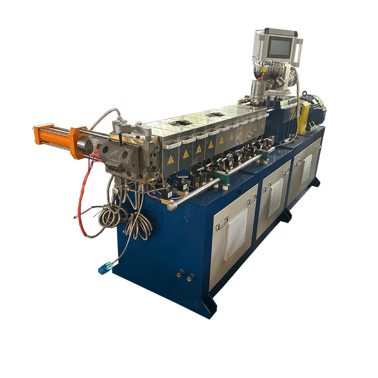 30型TPU热塑性弹性体造粒机 双螺杆PC再生料挤出造粒机