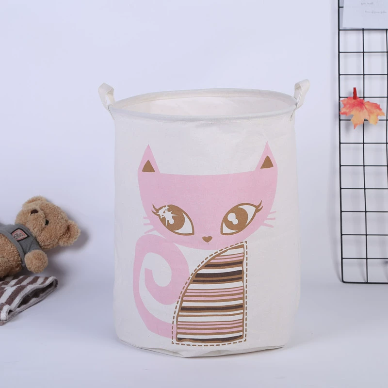 Cartoon laundry basket, big cloth, foldable storage system, toy, home decor