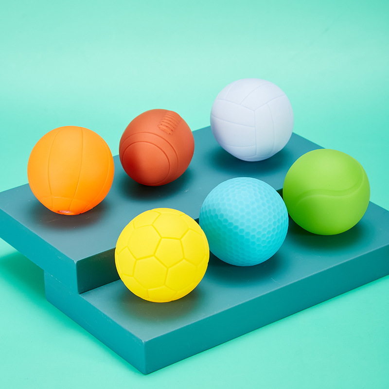 Manhattan hand ball grip training soft rubber football basketball children's touch perception can bite and pinch toys