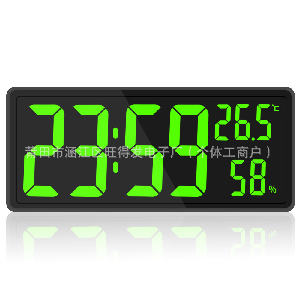 Electronic Alarm Clock High-Definition Large Character Home Living Room Perpetual Calendar Wall Clock Clock Led Large Screen Digital Luminous Clock Watch