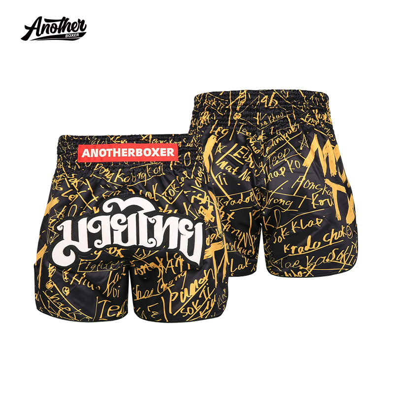 Anotherboxer New Thai Boxing Shorts Boxing and Martial Arts Training Professional Competition Pants for Men and Women