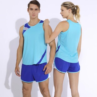 New Track and Field Suit, Same Style Running Suit for Men and Women, Track and Field Training Suit, Sports Student Physical Examination Vest, Fast Delivery