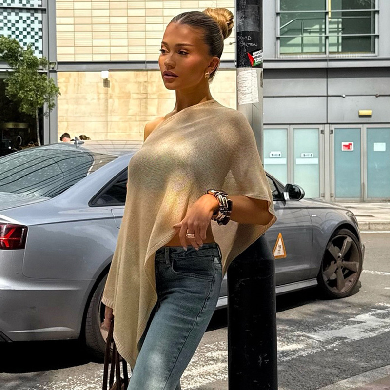 Women's Shoulder Sleeveless One-piece Sexy Blouse Top