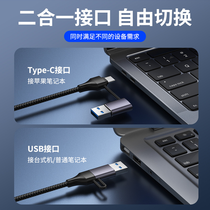 USB Expansion Hub 5-in-1 Card Reader 3.0 HUB Multi-functional Expander for Laptops, Tablets, and Phones