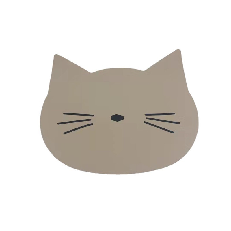 Manteles individuales de silicona al por mayor con estampados de dibujos animados, resistentes al calor y anti-quemaduras, de alto valor estético, manteles de mesa para el hogar resistentes a altas temperaturas.