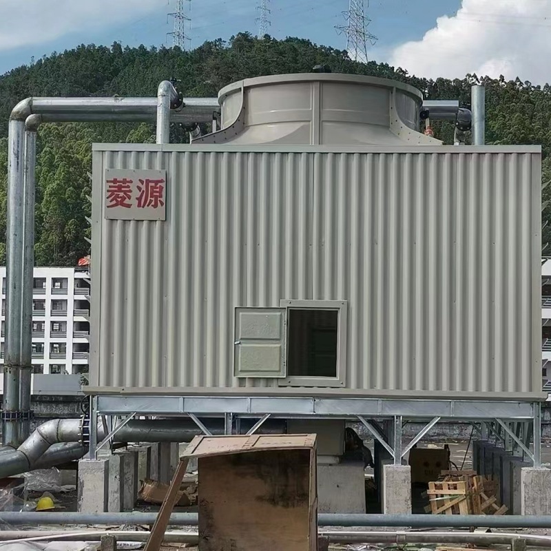 广州方形横流式冷却塔批发供应 低噪音型350T方塔 制药行业应用