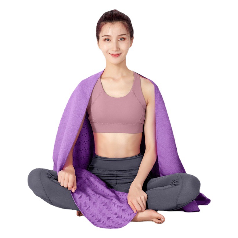 Aoyi yoga towel genuine goods non-slip yoga blanket lengthened sweat-absorbent female yoga mat cloth -- factory wholesale