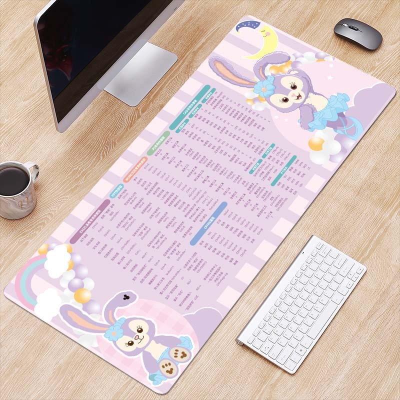 マウスパッドの大きいサイズの女性用ショートカットキーボードパッド防水精密ロックサイドオフィステーブルパッド厚いゴムパッド防水|undefined