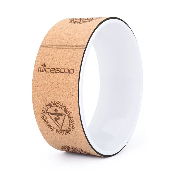 Nagudi Novice Female Rubber Non-Slip Cork Yoga Fitness Sports Open Back Artifact Yoga Ring Professional Yoga Wheel